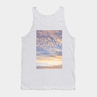 Calm sunset clouds and blue sky Tank Top